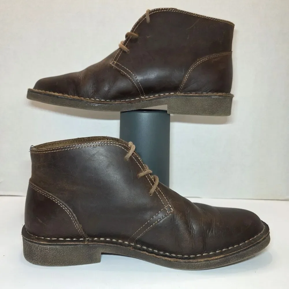 Chaps Leather Chukka Boots Men’s 11M Brown 96-98459
